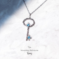The Birthstone Magical Key Necklace The Birthstone Magical Key Necklace